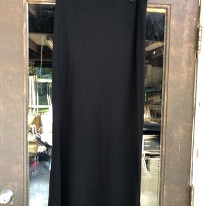 DKNY Velvet Maxi Black Skirt Pull on size Medium